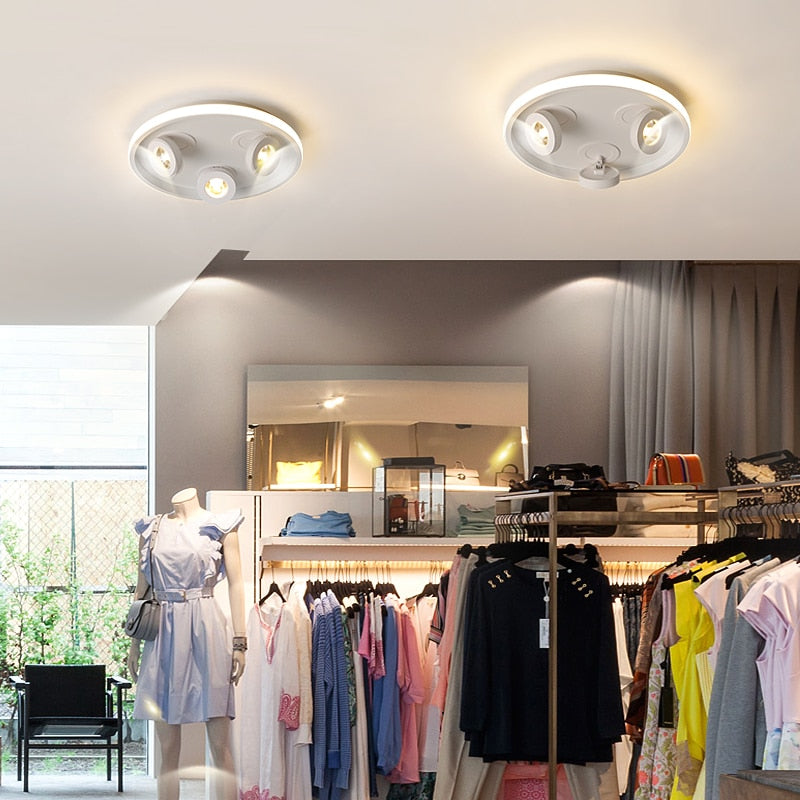 Modern LED Ceiling Lights For Indoor Home Entrance Offline Store White Black Celling Lighting Lamp Lamparas Plafondlamp