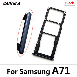 NEW Micro Nano SIM Card Holder Tray chip Slot Holder Adapter Socket Dual Card For Samsung A12 A31 A51 A71 Mobile Phone + pin