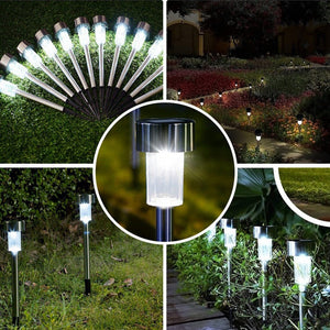Lawn Light Led Garden Lamp Solar Garden Light Stainless Waterproof  Steel Solar Lamp for Garden Lights Outdoor Path Light