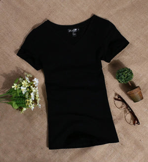MRMT 2023 Women&#39;s T Shirt Women Short Sleeved Slim Solid Color Womens Simple Tee T-Shirt For Female Tshirt