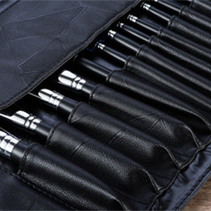 12/18/24 Makeup Brushes Bag Cosmetics Case Travel Rolling Organizer Pouch Cosmetic Bag Make Up Brushes Kits