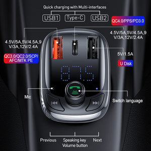 FM Transmitter Bluetooth 5.0, Auto Radio