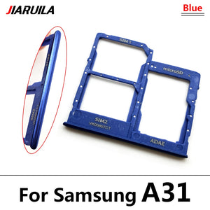 NEW Micro Nano SIM Card Holder Tray chip Slot Holder Adapter Socket Dual Card For Samsung A12 A31 A51 A71 Mobile Phone + pin