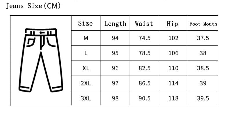 Men's Jeans New Slim Straight Stretch Male Denim Pants Streetwear Blue Black Casual Denim Trousers Fashion Mens Jeans