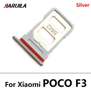 New SIM Tray Holder For Xiaomi Poco X3 NFC M3 F3 F2 Pro Sim Card Tray Slot Holder Adapter Socket Repair Parts