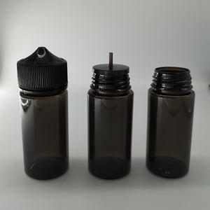 50Pcs 30ml/60ml/100ml/120ml Empty Black Plastic PET Dropper Bottles E Liquid Drop Bottle Long Tip Cap e juice Vape Oil Container