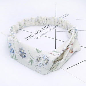 Fashion Women Girls Summer Bohemian Hair Bands Print Headbands Vintage Cross Turban Bandage Bandanas HairBands Hair Accessories