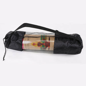 Portable 65cm Oxford Cloth Yoga Net Bag Wear-resistant Yoga Mat Bag Adjustable Carrier Pocket Foldable Washable Fitness Pouch