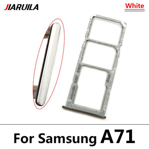 NEW Micro Nano SIM Card Holder Tray chip Slot Holder Adapter Socket Dual Card For Samsung A12 A31 A51 A71 Mobile Phone + pin