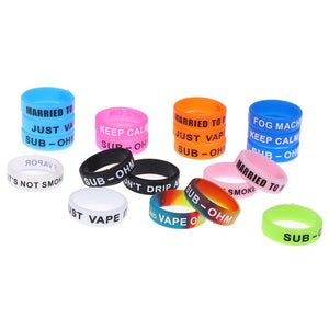 5pcs Silicone Rubber Vape Ring Rubber Anti Slip Band for Mechanical Mod Protection Decoration decorative band