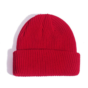 Fashion Hip Hop Beanie Knitted Hat Men Skullcap Women Winter Warm Brimless Baggy Melon Cap Cuff Docker Fisherman Beanies Hats