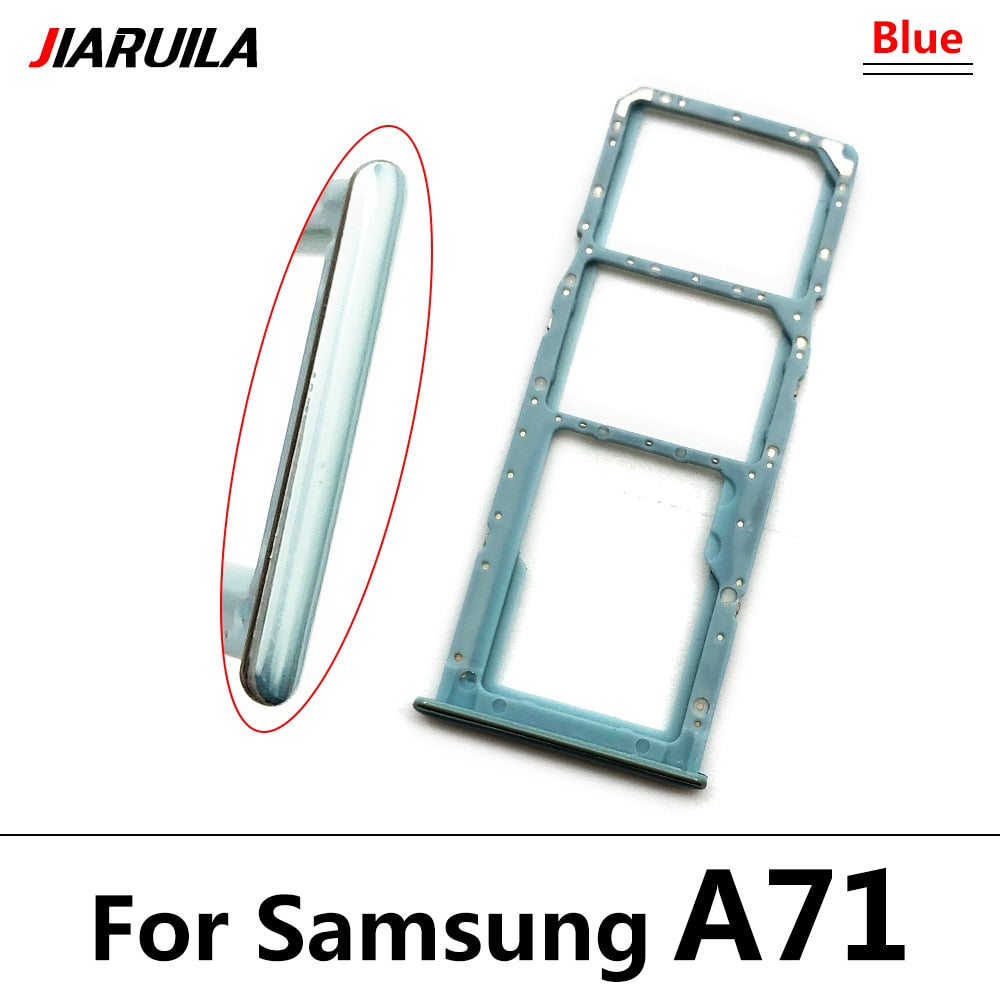 NEW Micro Nano SIM Card Holder Tray chip Slot Holder Adapter Socket Dual Card For Samsung A12 A31 A51 A71 Mobile Phone + pin