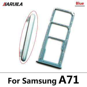 NEW Micro Nano SIM Card Holder Tray chip Slot Holder Adapter Socket Dual Card For Samsung A12 A31 A51 A71 Mobile Phone + pin