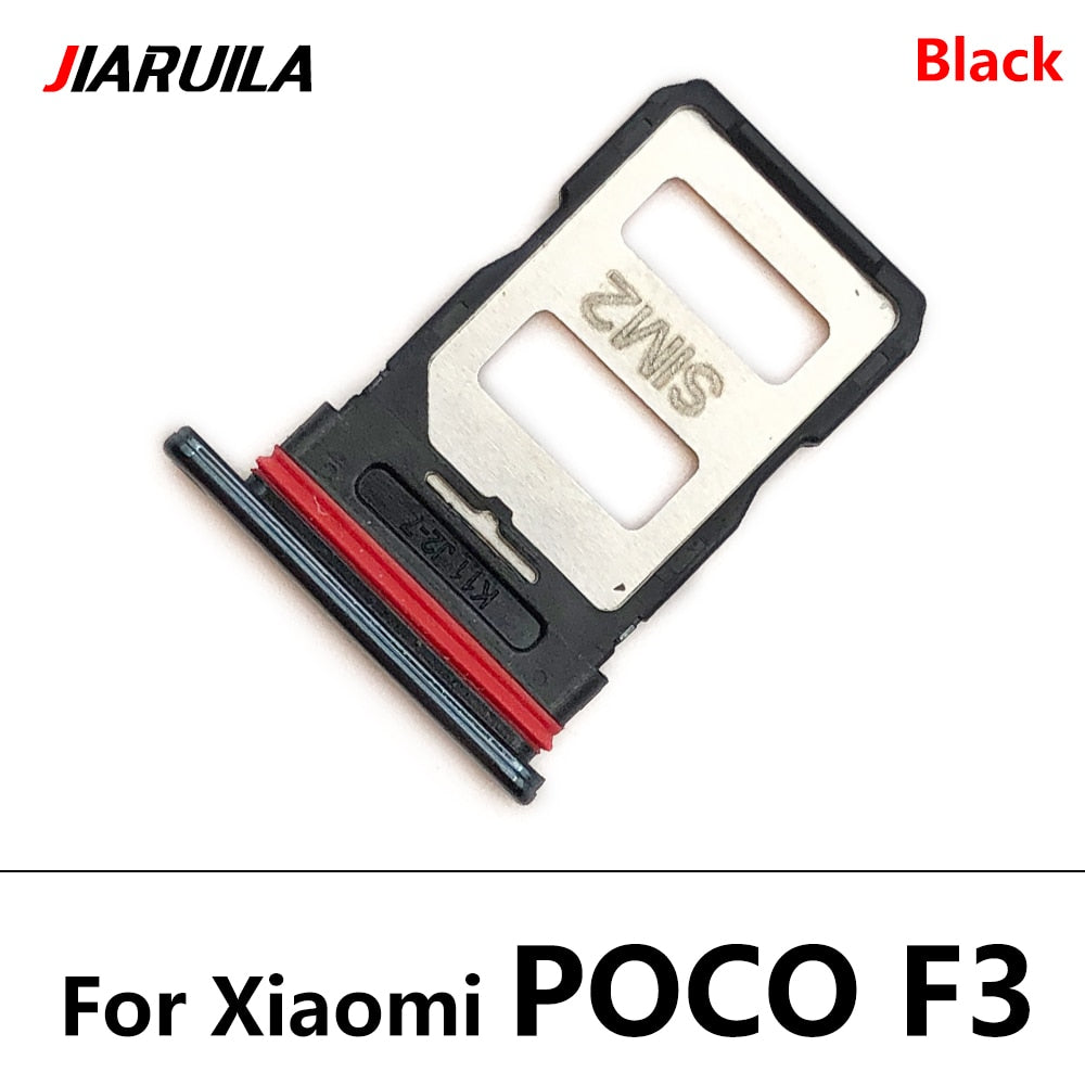 New SIM Tray Holder For Xiaomi Poco X3 NFC M3 F3 F2 Pro Sim Card Tray Slot Holder Adapter Socket Repair Parts