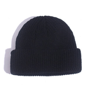 Fashion Hip Hop Beanie Knitted Hat Men Skullcap Women Winter Warm Brimless Baggy Melon Cap Cuff Docker Fisherman Beanies Hats