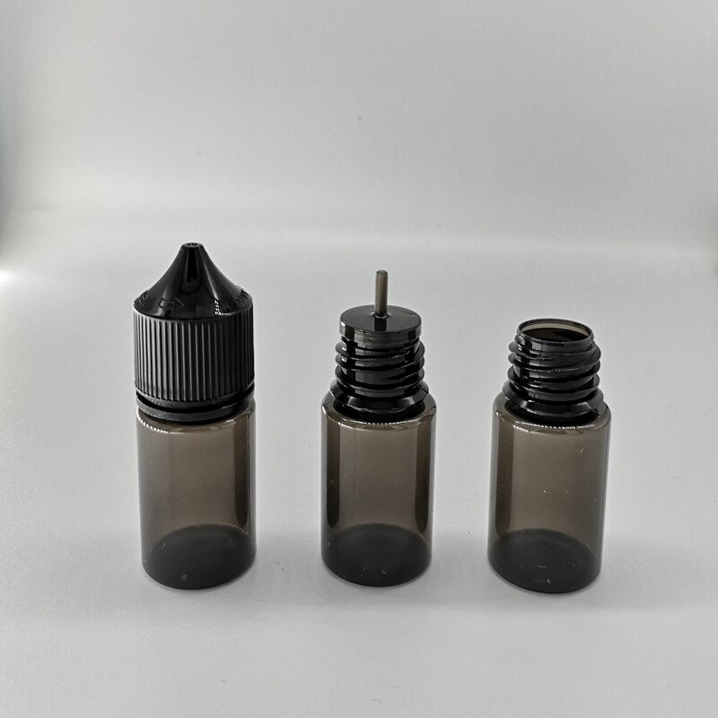 50Pcs 30ml/60ml/100ml/120ml Empty Black Plastic PET Dropper Bottles E Liquid Drop Bottle Long Tip Cap e juice Vape Oil Container