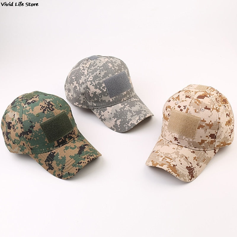 Military Baseball Caps Camouflage Tactical Army Soldier Combat Paintball Adjustable Summer Snapback Sun Hats Men Women