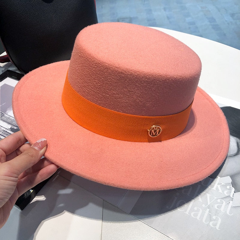 spring autumn fashion beach 2023 Women&#39;s hat fedoras elegant chapel Men&#39;s panama hat fascinator Wedding picture felt Bowler new