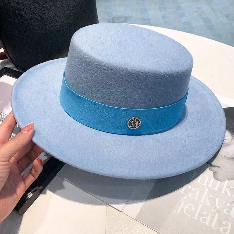 spring autumn fashion beach 2023 Women&#39;s hat fedoras elegant chapel Men&#39;s panama hat fascinator Wedding picture felt Bowler new