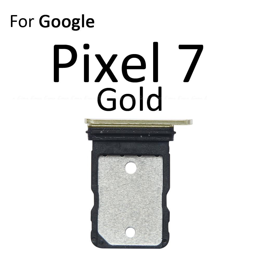 Sim Card Socket Slot Tray Reader Holder Connector Micro SD Adapter Container For Google Pixel 4 4a XL 4XL 5 5a 5G 6a 6 7 Pro