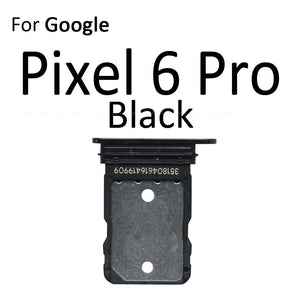 Sim Card Socket Slot Tray Reader Holder Connector Micro SD Adapter Container For Google Pixel 4 4a XL 4XL 5 5a 5G 6a 6 7 Pro