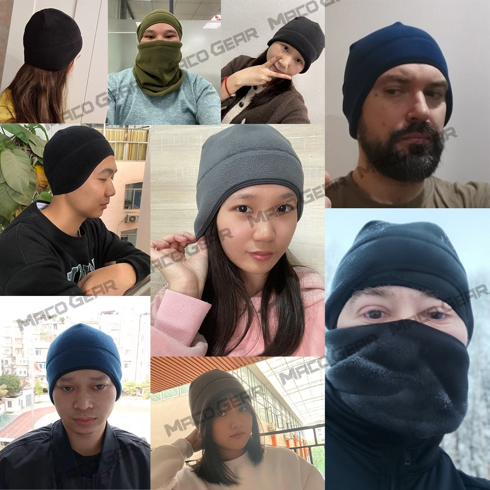 Winter Hat Thermal Running Sports Hats Soft Stretch Fitness Warm Ear Cover Snowboard Hiking Cycling Ski Windproof Cap Men Women