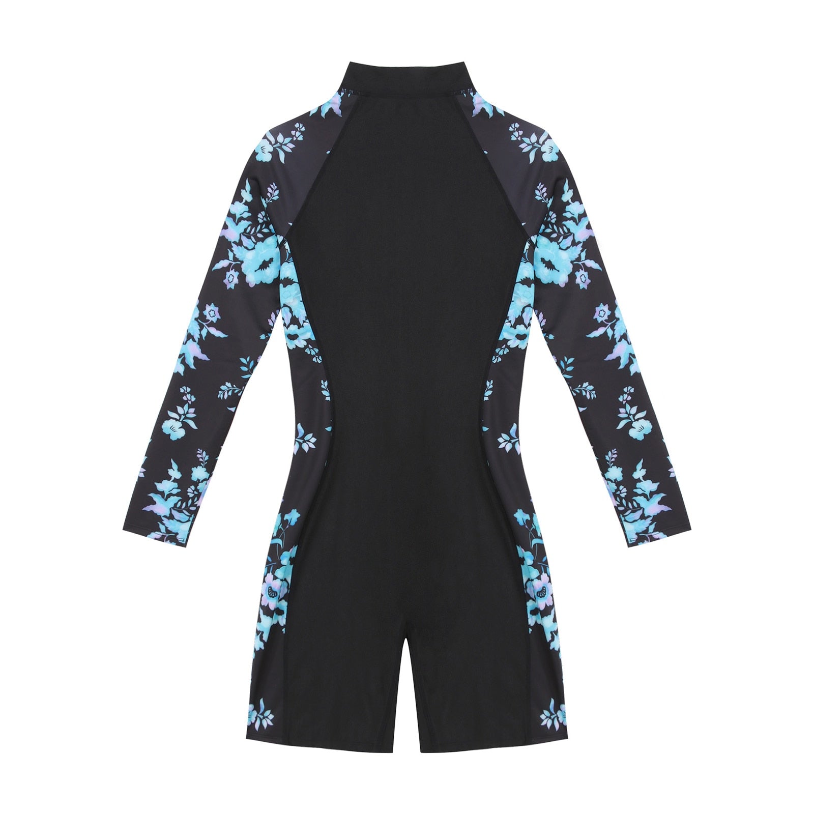 Women's Swimwear Rash Guard Long Sleeve Swimsuit Front Zipper One-piece Jumpsuit Surfing Rashguard Beachwear Swimming Suit