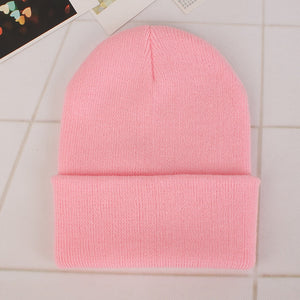 Winter Hats for Unisex New Beanies Knitted Solid Cute Hat Lady Autumn Female Beanie Caps Warmer Bonnet Men Casual Cap Wholesale