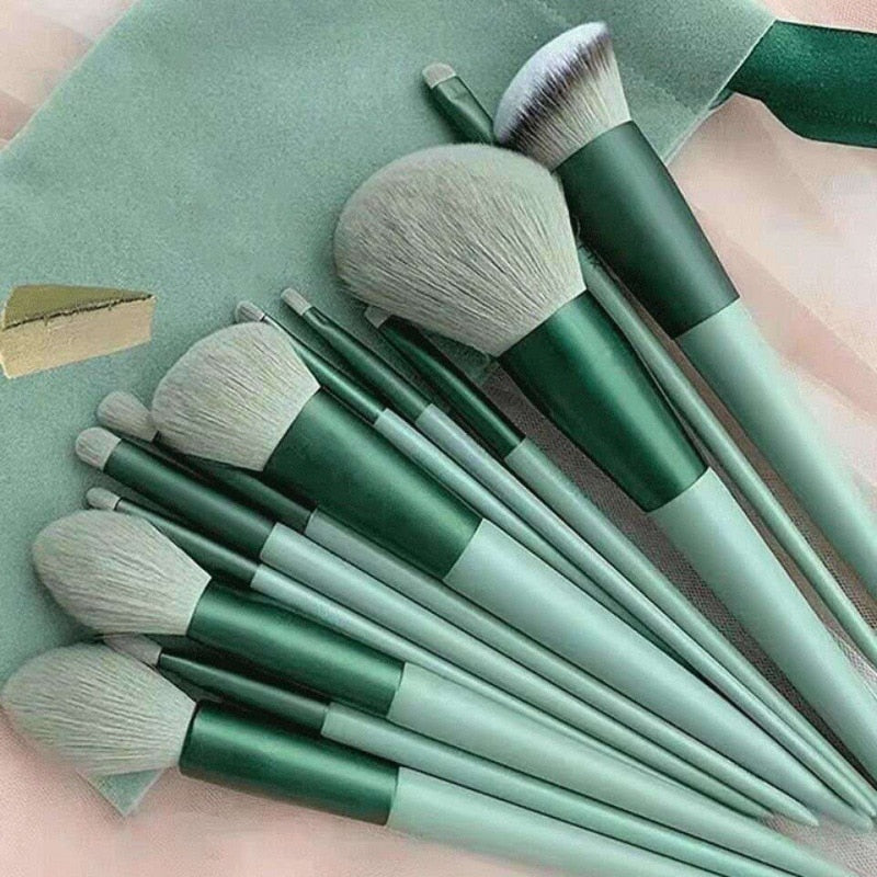 13Pcs Professional Makeup Brushes Set Cosmetic Powder Eye Shadow Foundation Blush Blending Concealer Beauty Make Up Tool Brushes