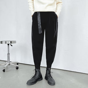 Winter Thicken Woolen Pants Men Warm Fashion Social Mens Dress Pants Korean Brown Black Slim Suit Pants Mens Formal Trousers