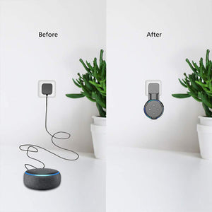 1/2PCS Outlet Wall Mount Stand Hanger for Amazon Alexa Echo Dot 3rd Gen Work For Amazon Echo Dot 3 Holder Case Plug In Bedroom