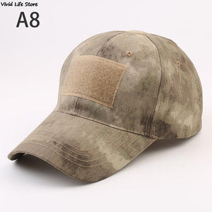 Military Baseball Caps Camouflage Tactical Army Soldier Combat Paintball Adjustable Summer Snapback Sun Hats Men Women