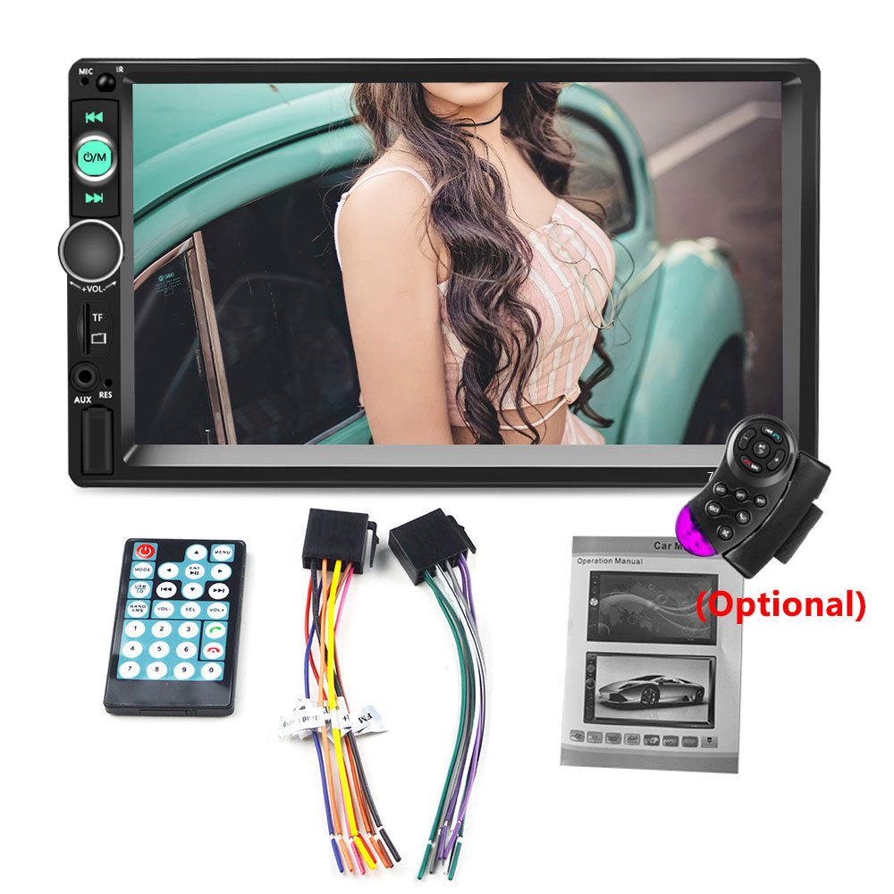 Podofo 2 Din Car Radio 7&quot; Bluetooth Stereo 2din Video Multimedia Player Autoradio Touch Screen Auto Radio For Universal VW Kia