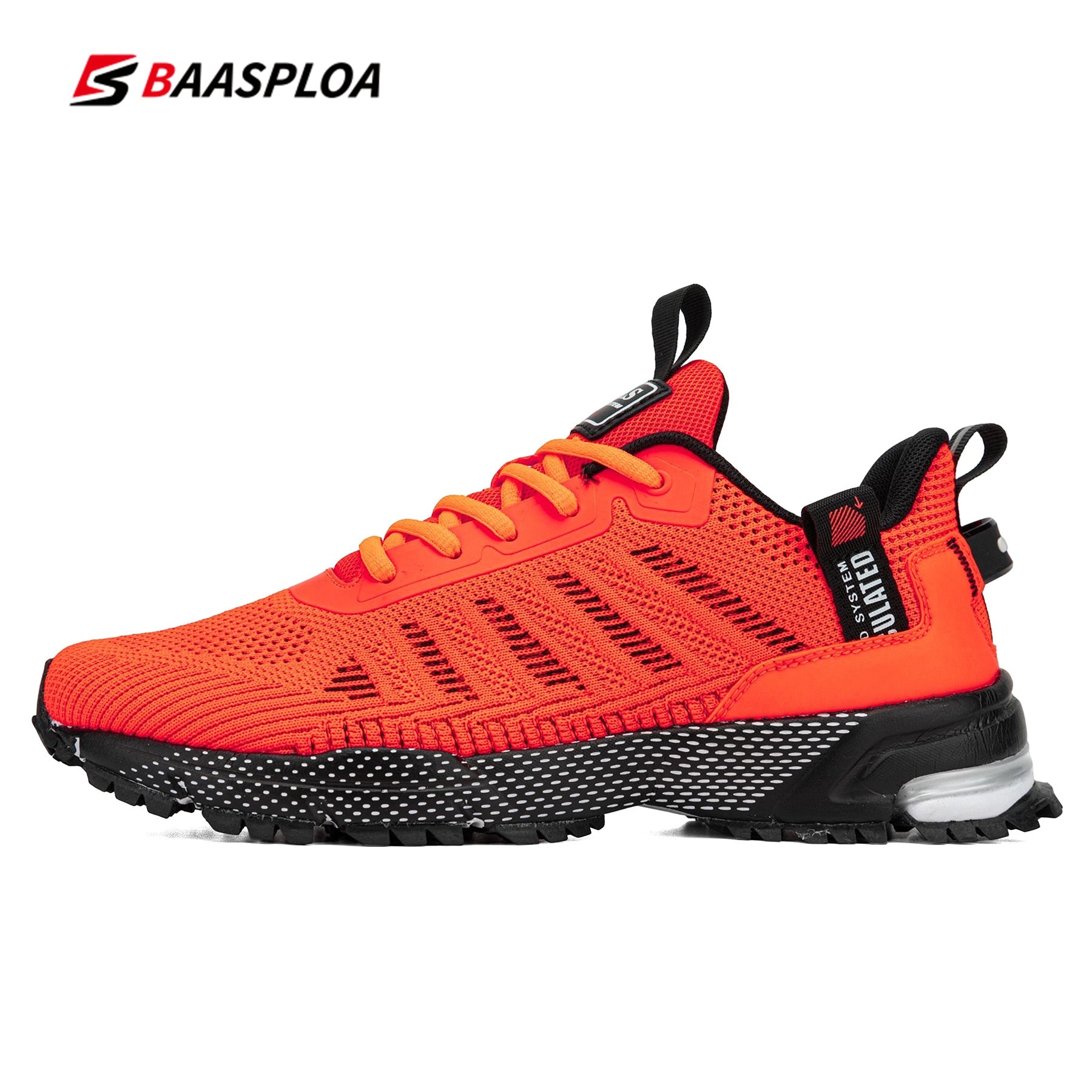 Baasploa Professional Running Shoes For Men Lightweight Men&#39;s Designer Mesh Sneakers Lace-Up Male Outdoor Sports Tennis Shoe