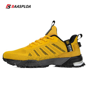 Baasploa Professional Running Shoes For Men Lightweight Men&#39;s Designer Mesh Sneakers Lace-Up Male Outdoor Sports Tennis Shoe