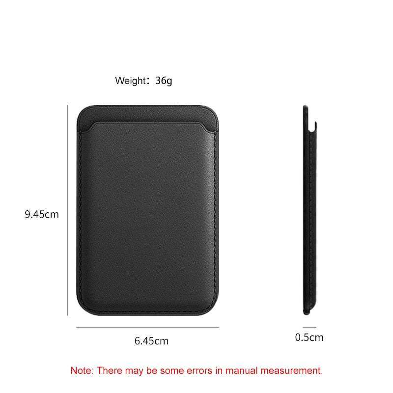 For Magsafe Magnetic Card Holder Case For iPhone 13 11 12 Pro MAX mini Leather Wallet Cover XR XS MAX Card phone Bag Adsorption