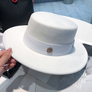 spring autumn fashion beach 2023 Women&#39;s hat fedoras elegant chapel Men&#39;s panama hat fascinator Wedding picture felt Bowler new