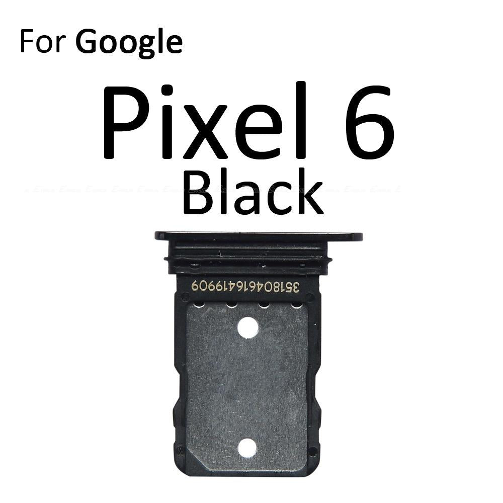 Sim Card Socket Slot Tray Reader Holder Connector Micro SD Adapter Container For Google Pixel 4 4a XL 4XL 5 5a 5G 6a 6 7 Pro