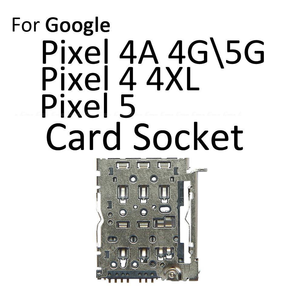 Sim Card Socket Slot Tray Reader Holder Connector Micro SD Adapter Container For Google Pixel 4 4a XL 4XL 5 5a 5G 6a 6 7 Pro