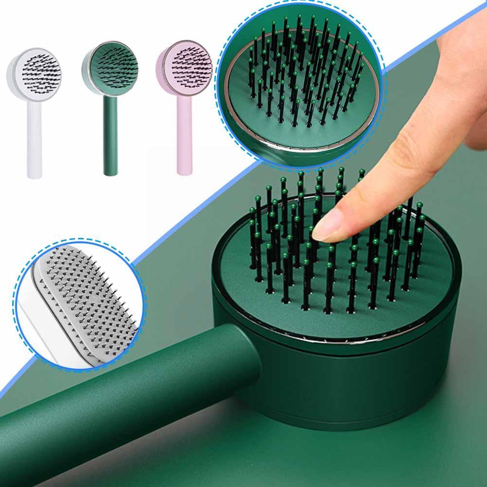 Women Self-cleaning Hair Brush 3d Air Cushion Massager Comb Comb Self Shaping Brush Cleaning Massage Brush Hair Brus Z9z4