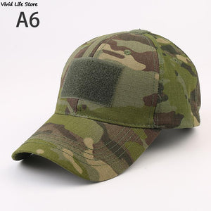 Military Baseball Caps Camouflage Tactical Army Soldier Combat Paintball Adjustable Summer Snapback Sun Hats Men Women