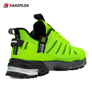 Baasploa Professional Running Shoes For Men Lightweight Men&#39;s Designer Mesh Sneakers Lace-Up Male Outdoor Sports Tennis Shoe