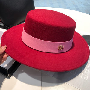 spring autumn fashion beach 2023 Women&#39;s hat fedoras elegant chapel Men&#39;s panama hat fascinator Wedding picture felt Bowler new