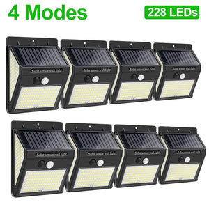 228 144 LED Solar Light Outdoor Solar Lamp PIR Motion Sensor Light Waterproof Solar Powered Sunlight for Garden Decoration