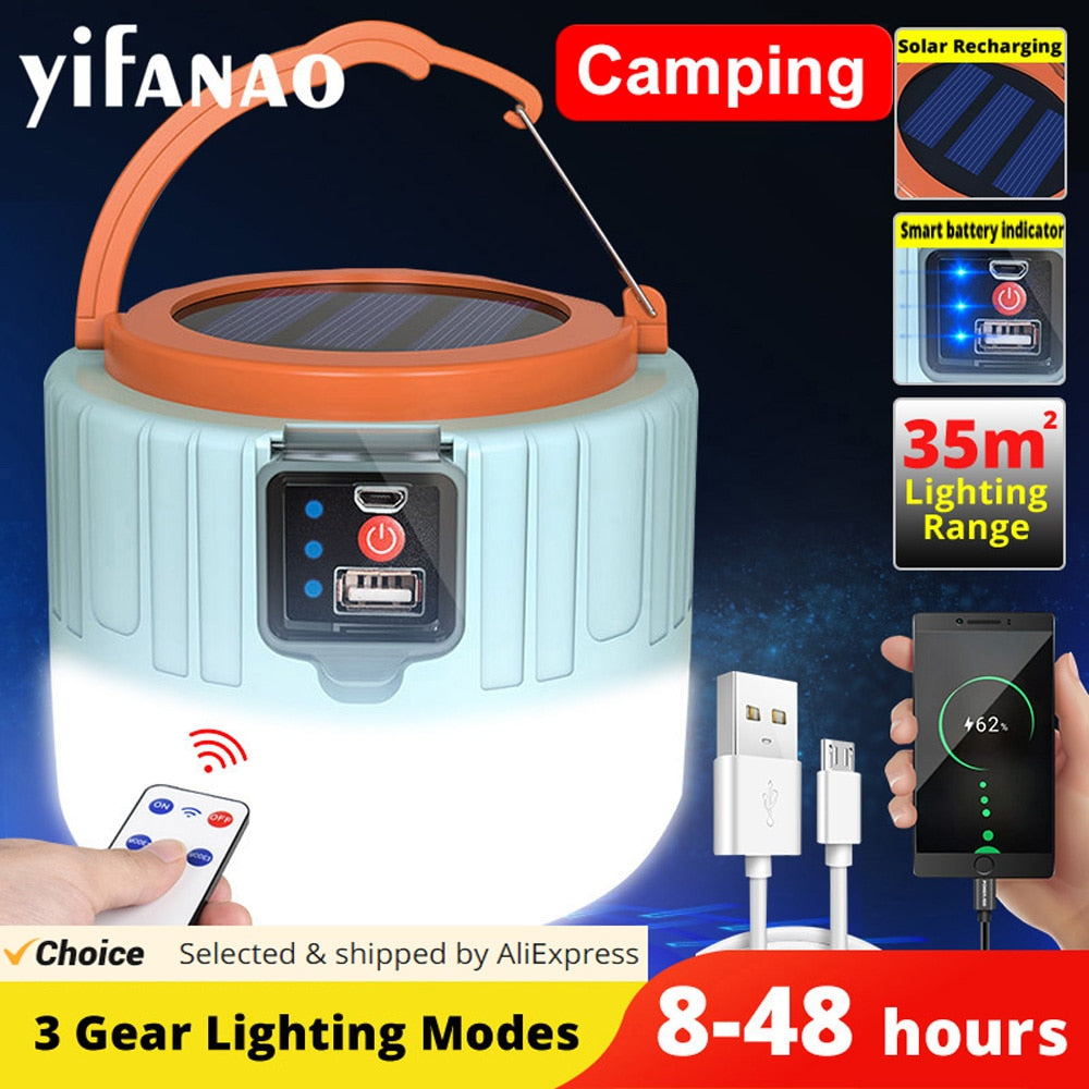 Portable Rechargeable Camping Tent Lights / Battery Operated Outdoor  Lanterns