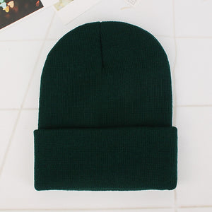 Winter Hats for Unisex New Beanies Knitted Solid Cute Hat Lady Autumn Female Beanie Caps Warmer Bonnet Men Casual Cap Wholesale