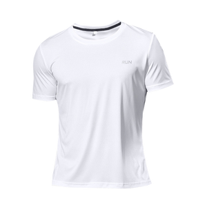 High Quality Polyester Men Running T Shirt Quick Dry Fitness Shirt Training Exercise Clothes Gym Sport Shirt Tops Lightweight