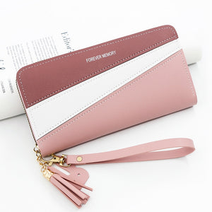 2022 New Long Women Wallets Cute Fashion Multifunctional Clutch Name Print Female Wallet Kpop Card Holder Luxury Women&#39;s Purse