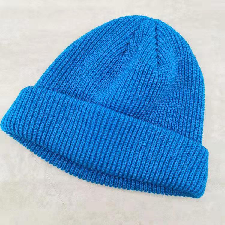 Fashion Hip Hop Beanie Knitted Hat Men Skullcap Women Winter Warm Brimless  Baggy Melon Cap Cuff Docker Fisherman Beanies Hats