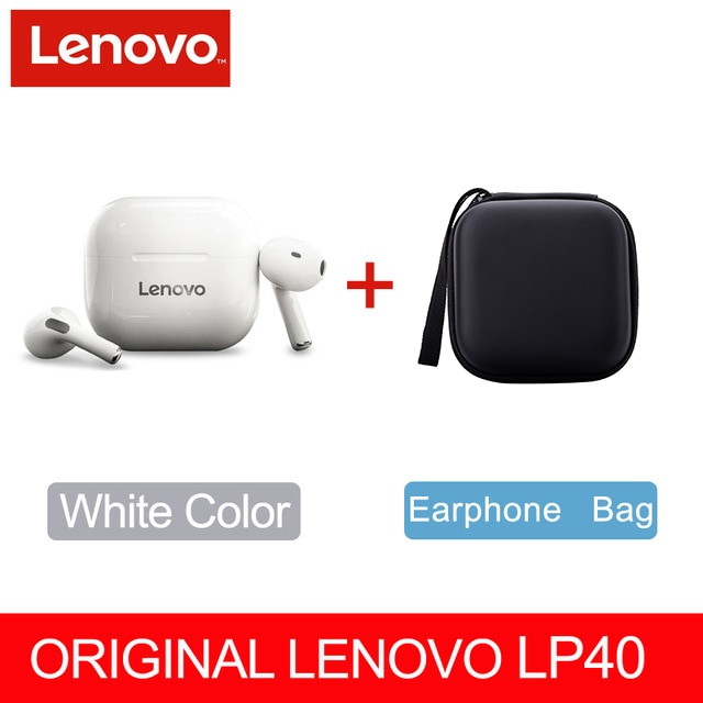 Original Lenovo LP40 wireless headphones TWS Bluetooth Earphones Touch Control Sport Headset Stereo Earbuds For Phone Android